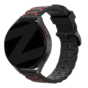 Selling Fast Bandz Huawei Watch 4 (Pro) Striped Sport Strap (Black/Red)  Dont Miss Out!
