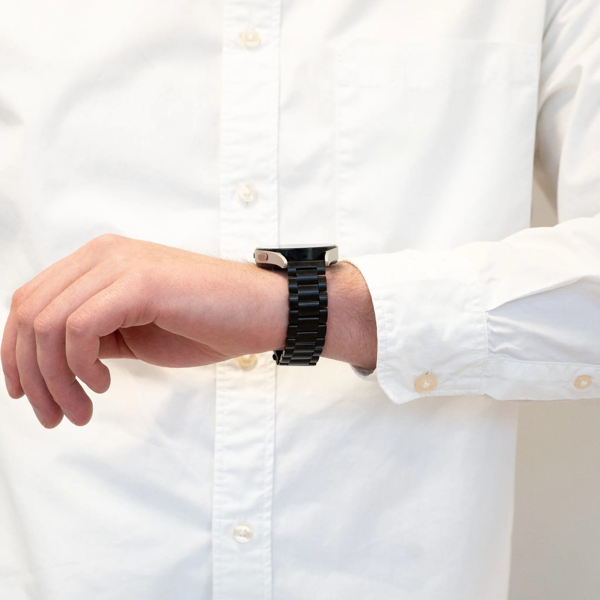 Selling Fast Bandz Redmi Watch 5 Active Steel Strap 'Classic' (Black)  Last Few Pieces!