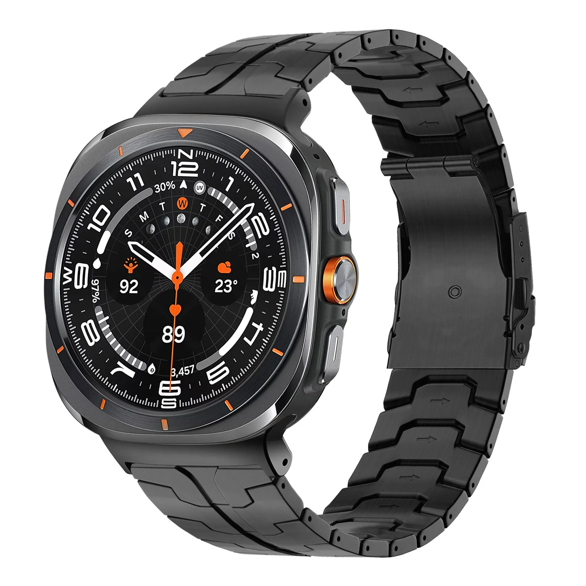 Selling Fast Bandz Samsung Galaxy Watch Ultra Titanium Strap 'Iron' (Black)  Ends Soon!