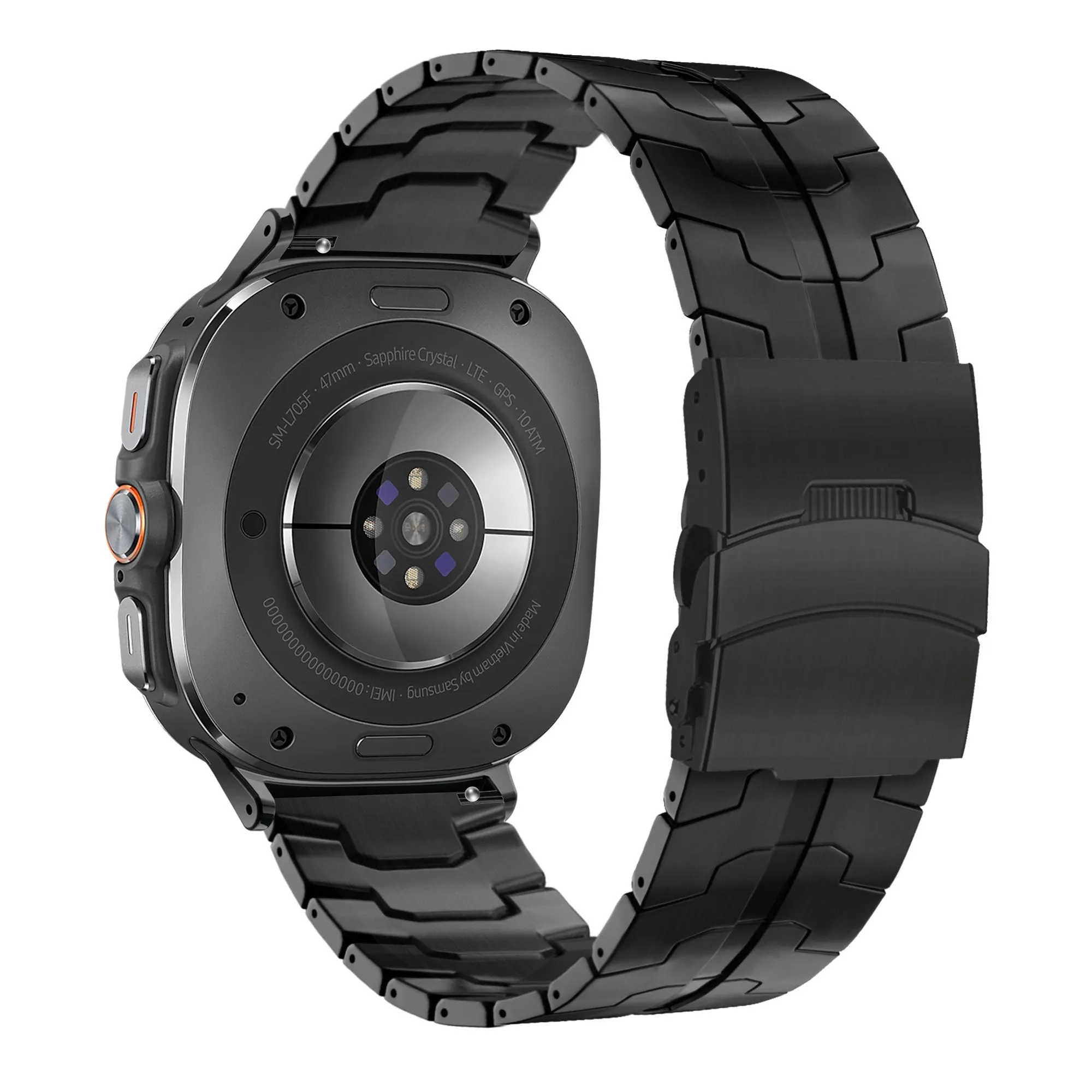 Selling Fast Bandz Samsung Galaxy Watch Ultra Titanium Strap 'Iron' (Black)  Ends Soon!