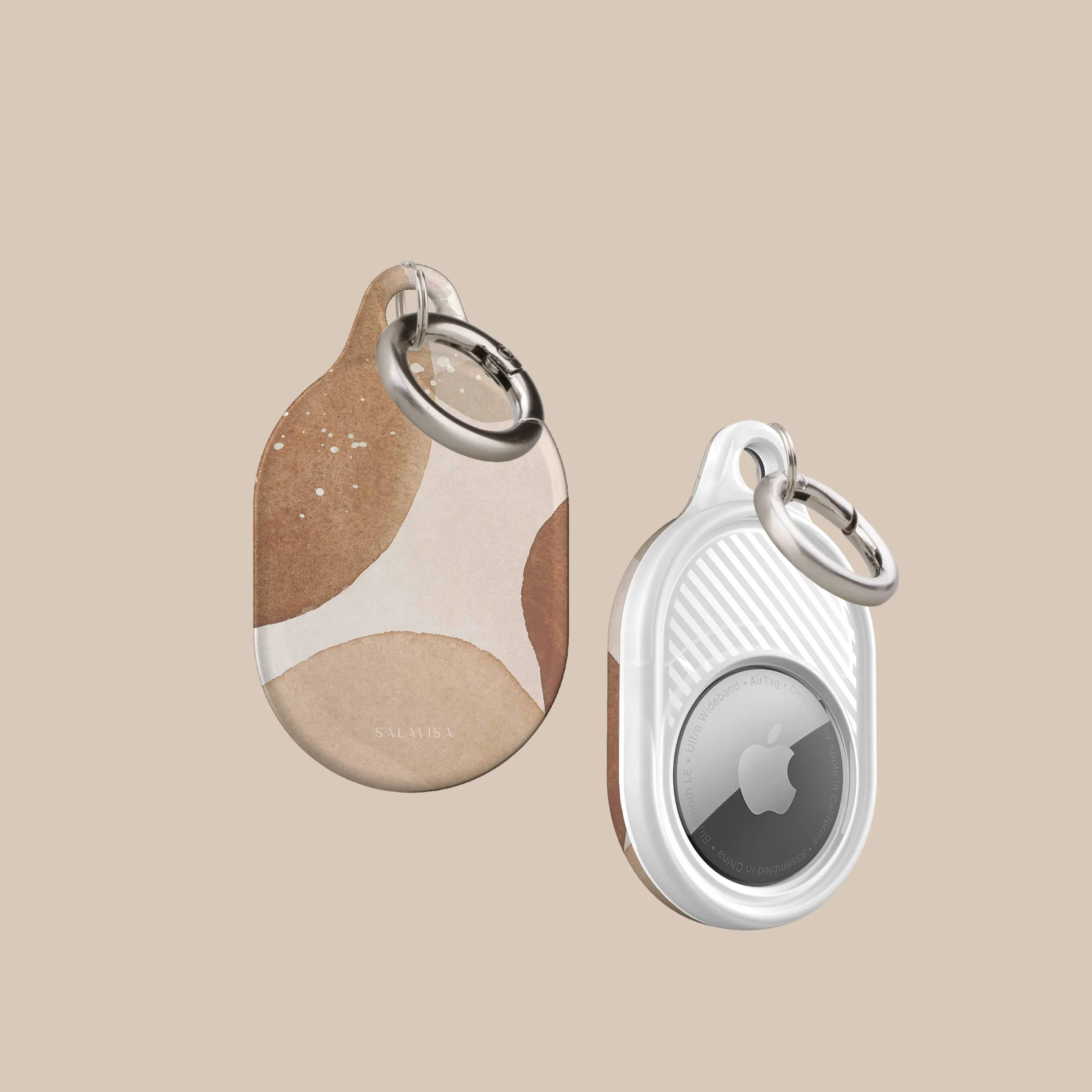 Selling Fast Beige Crush AirTag Holder  Stylish & Comfortable
