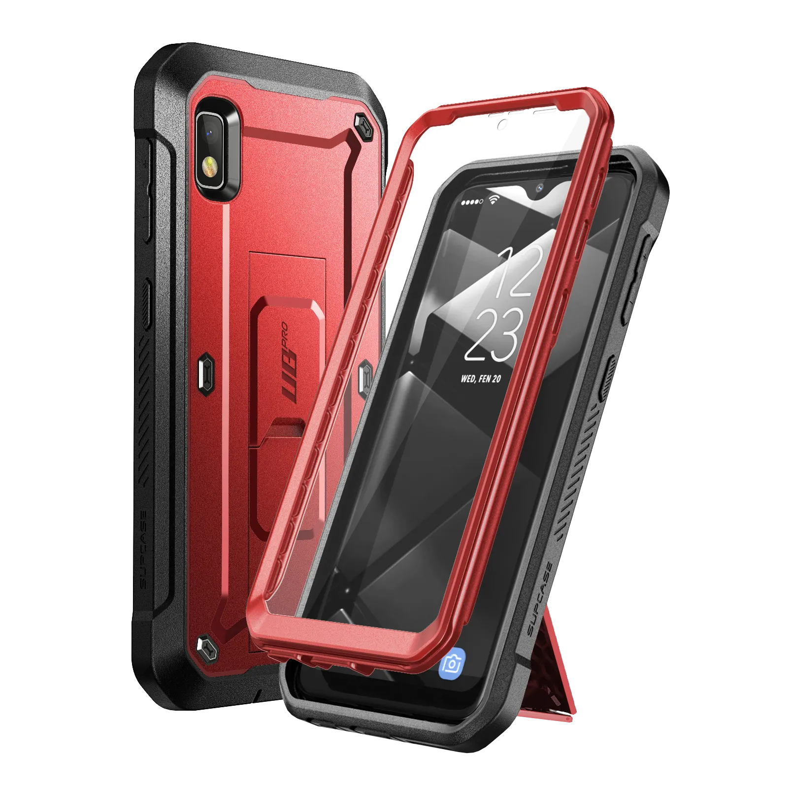 Selling Fast Galaxy A10e Unicorn Beetle Pro Rugged Holster Case-Metallic Red  Ends Soon!