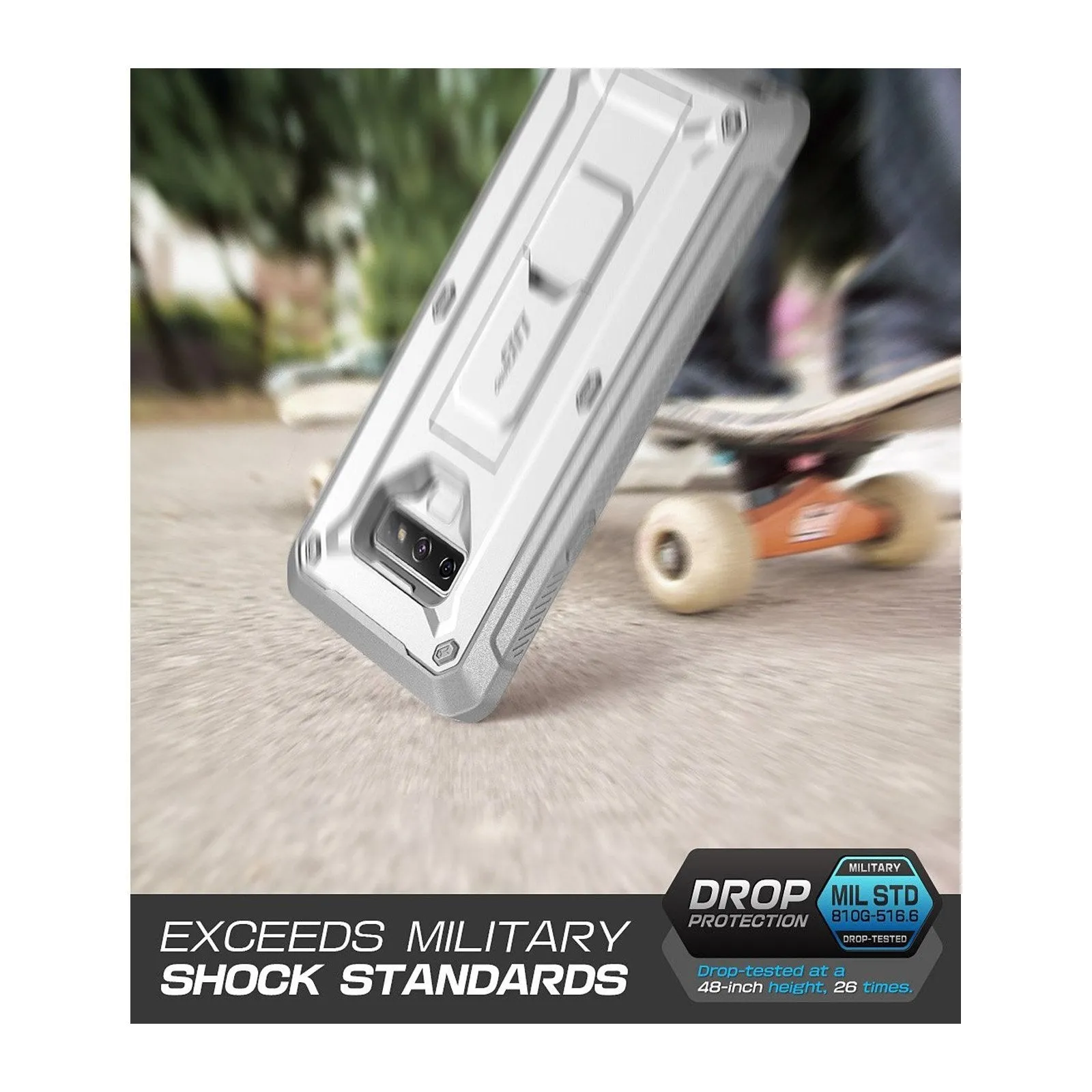 Selling Fast Galaxy Note9 Unicorn Beetle Pro Rugged Holster Case-White  Dont Miss Out!