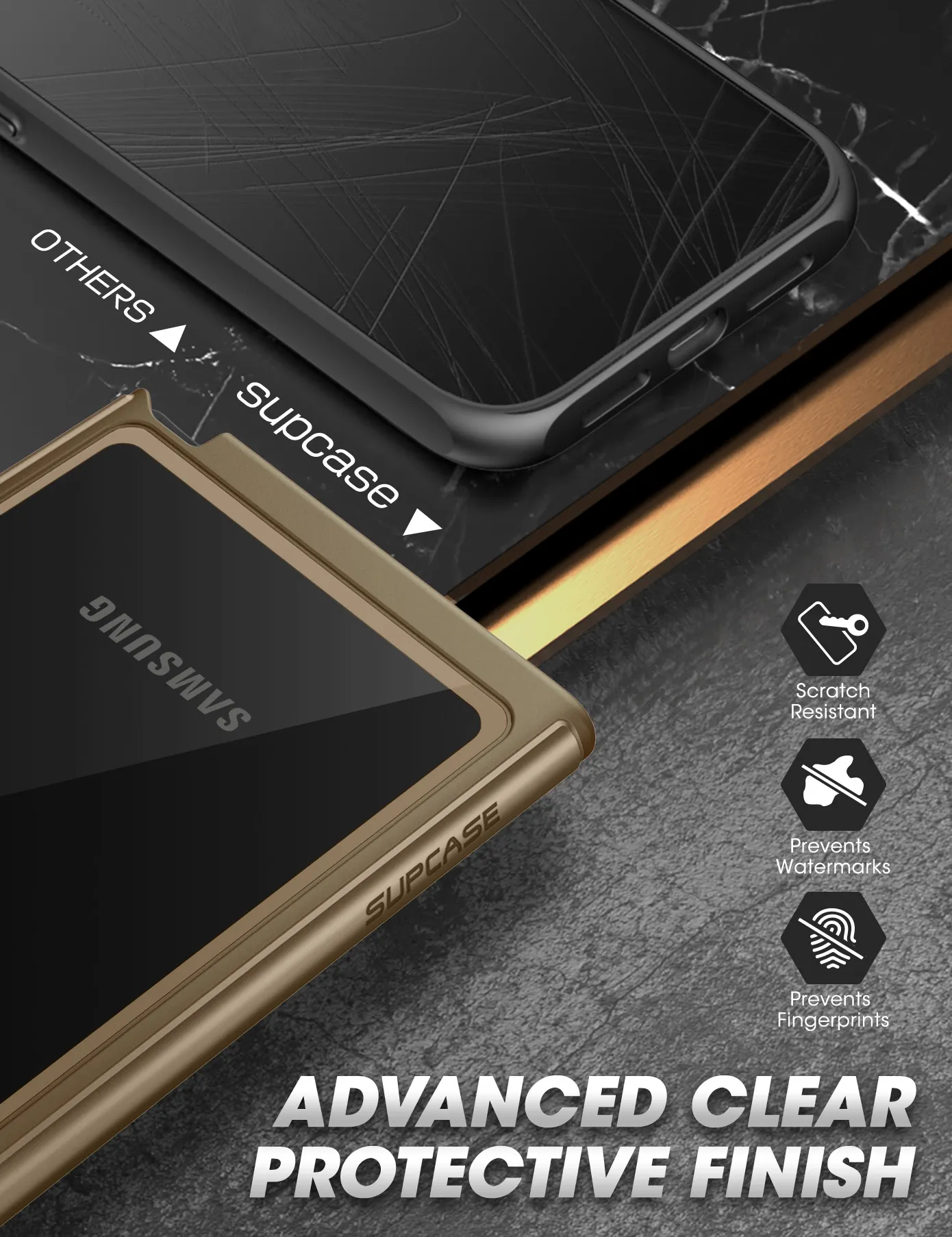 Selling Fast Galaxy S23 Ultra Unicorn Beetle EDGE XT Bumper Case With Screen Protector-Cream  Ends Soon!