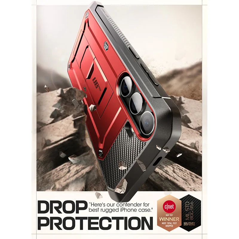 Selling Fast Galaxy S24 Plus Unicorn Beetle PRO Rugged Case-Metallic Red  Last Chance!