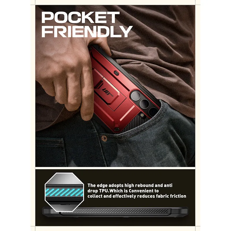 Selling Fast Galaxy S24 Plus Unicorn Beetle PRO Rugged Case-Metallic Red  Last Chance!
