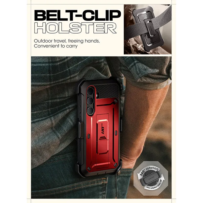 Selling Fast Galaxy S24 Plus Unicorn Beetle PRO Rugged Case-Metallic Red  Last Chance!