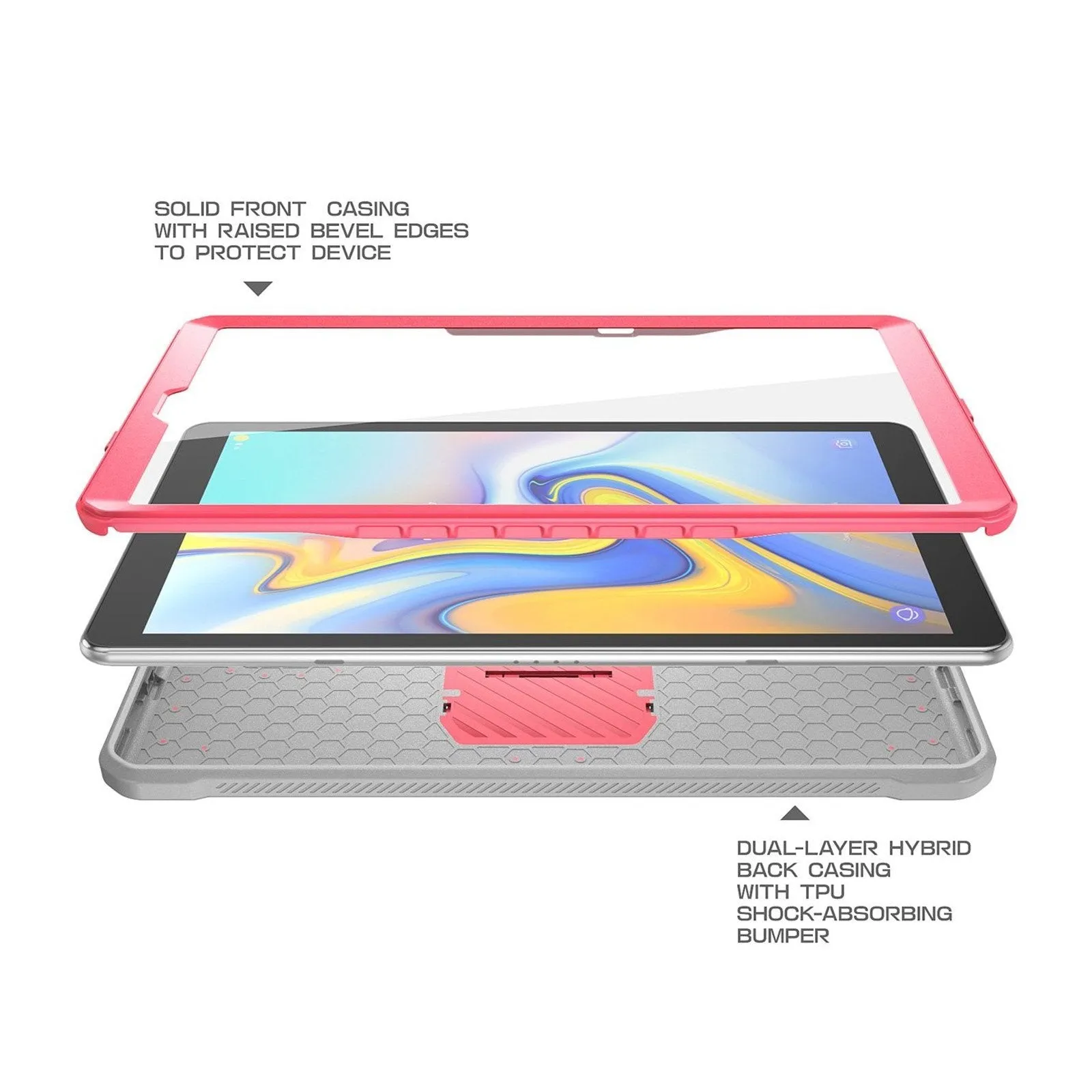 Selling Fast Galaxy Tab A 10.1 inch (2019) Unicorn Beetle Pro Full-Body Case-Pink  Dont Miss Out!