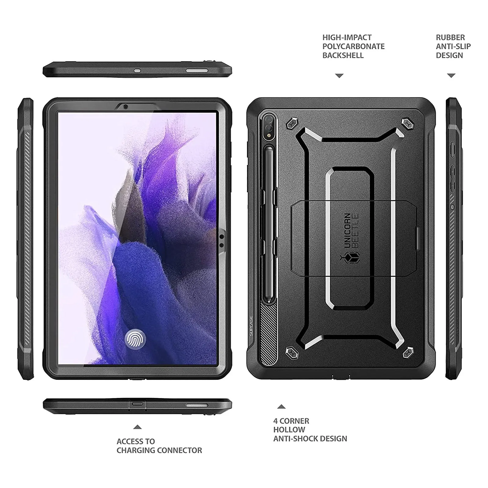 Selling Fast Galaxy Tab S7 FE 12.4 inch (2021) Unicorn Beetle Pro Rugged Case-Black  Today Only!