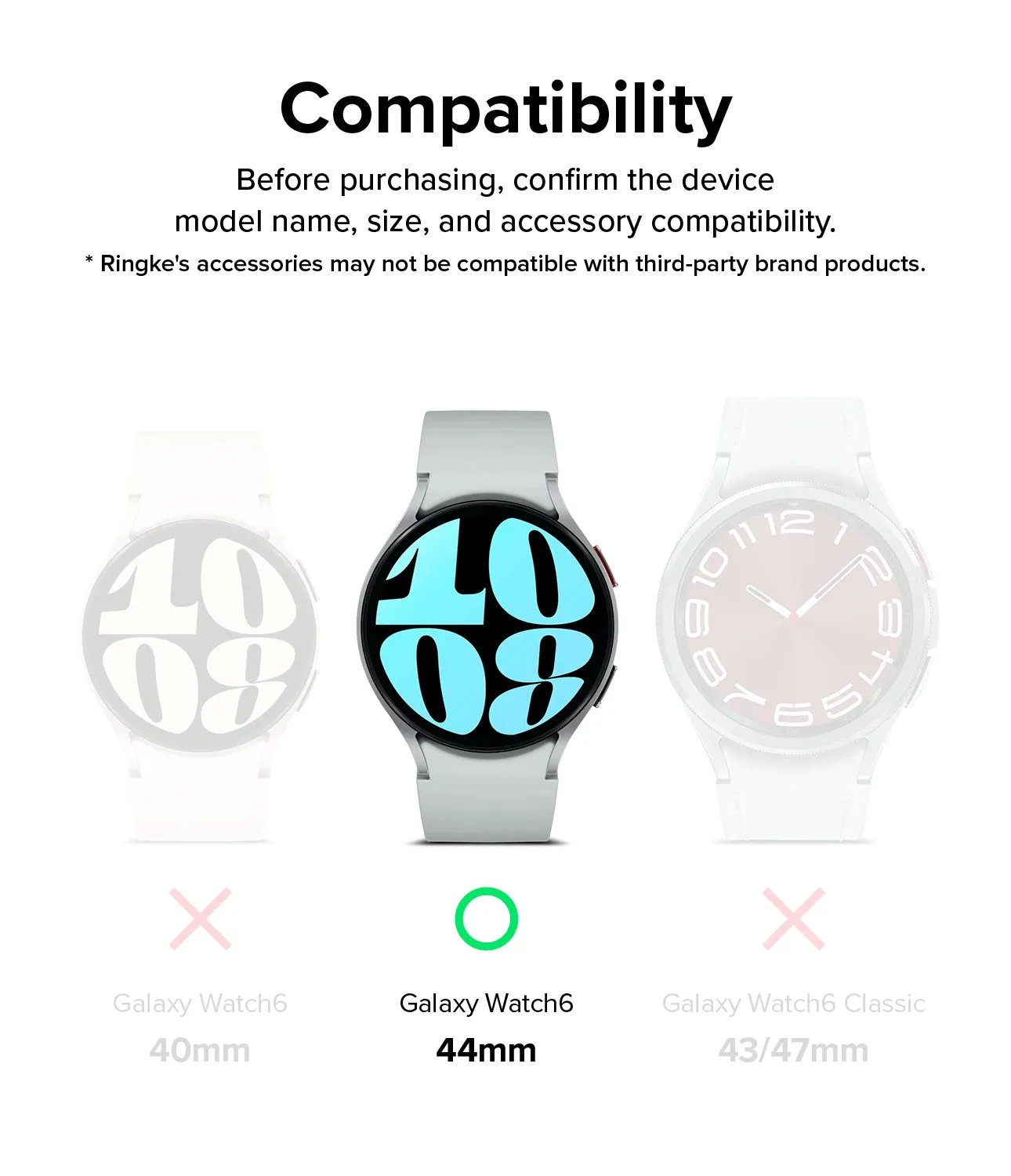 Selling Fast Galaxy Watch 6 44mm Screen Protector | Glass - R6  Almost Gone!
