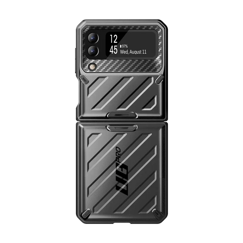 Selling Fast Galaxy Z Flip4 Unicorn Beetle PRO Rugged Case with Belt Clip-Black  Limited Availability!