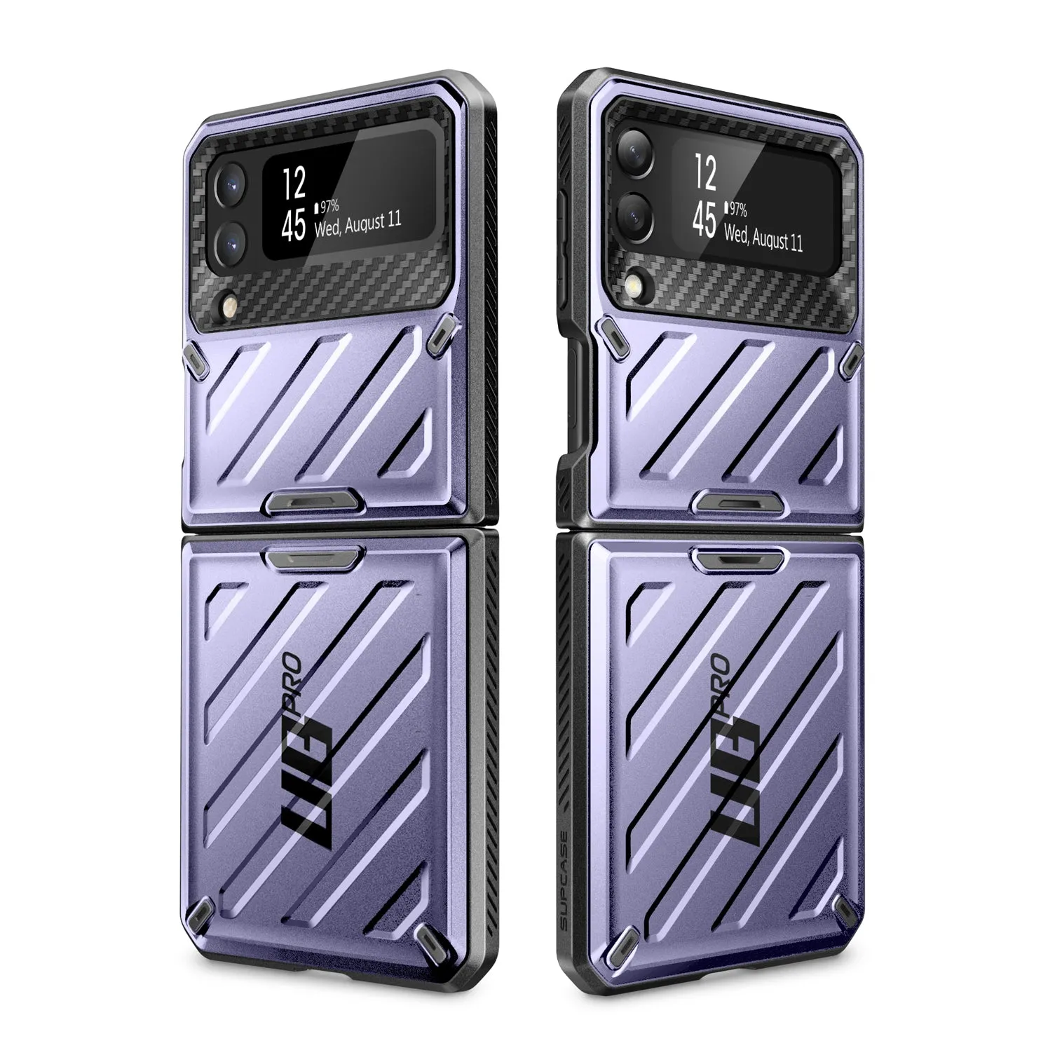 Selling Fast Galaxy Z Flip4 Unicorn Beetle PRO Rugged Case with Belt Clip-Metallic Purple  Today Only!