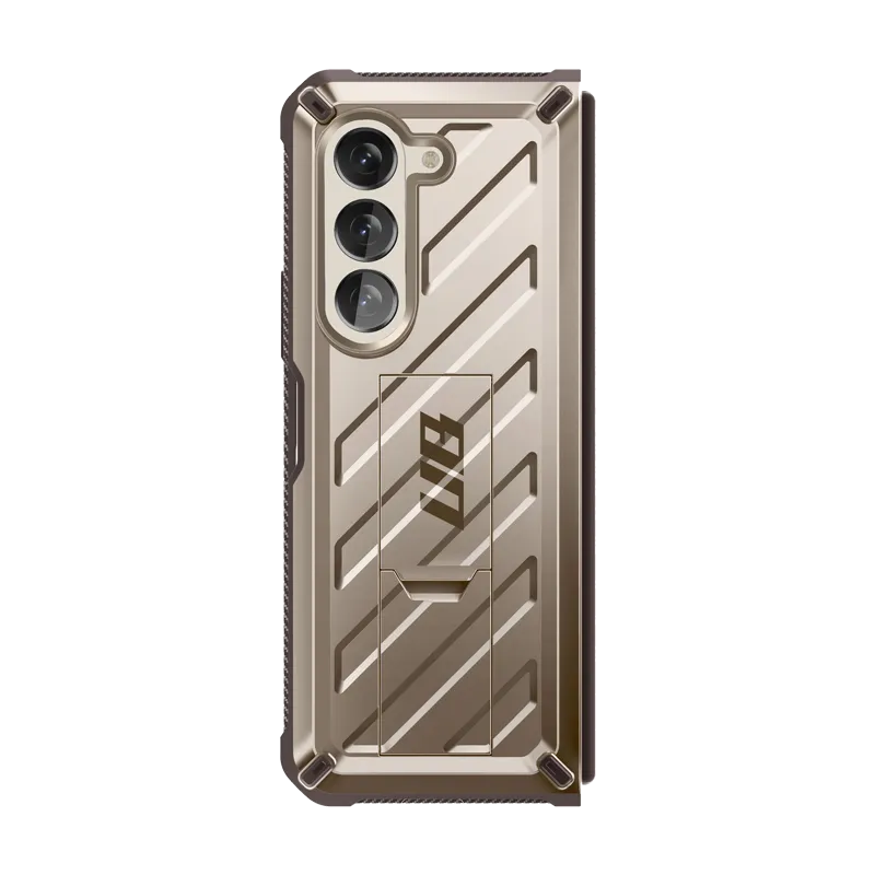 Selling Fast Galaxy Z Fold5 Unicorn Beetle Kickstand Case with Screen Protector-Cream  Dont Miss Out!