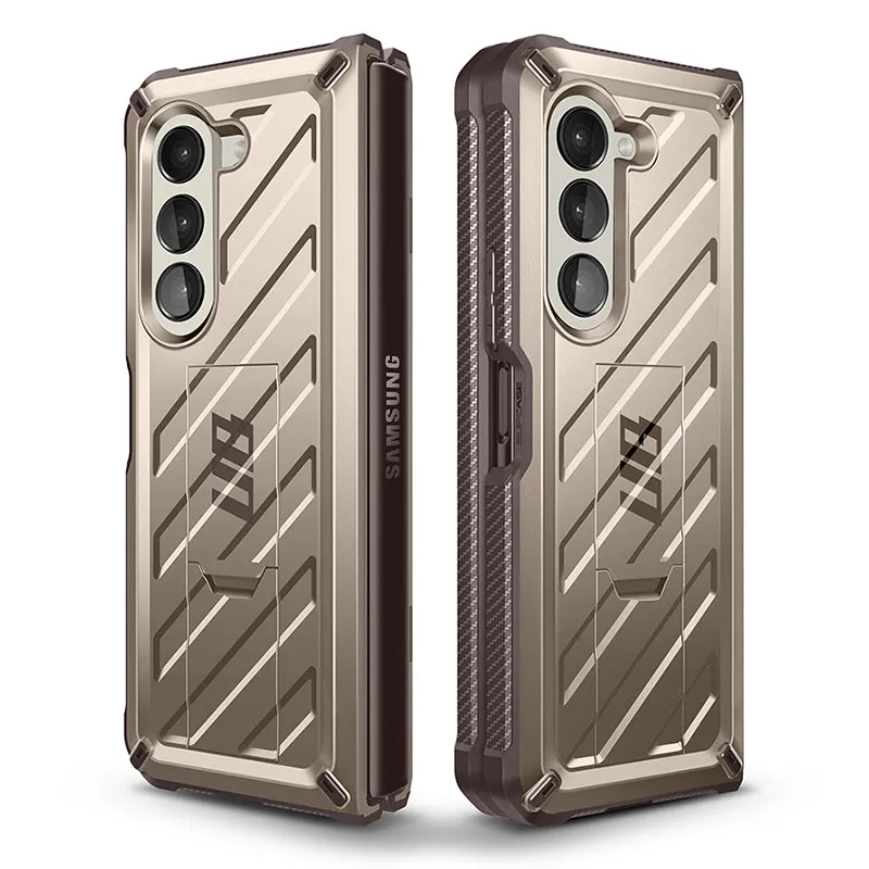 Selling Fast Galaxy Z Fold5 Unicorn Beetle Kickstand Case with Screen Protector-Cream  Dont Miss Out!
