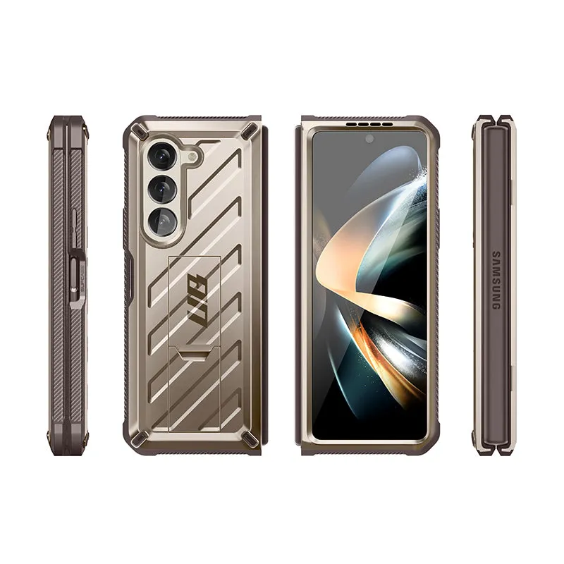 Selling Fast Galaxy Z Fold5 Unicorn Beetle Kickstand Case with Screen Protector-Cream  Dont Miss Out!