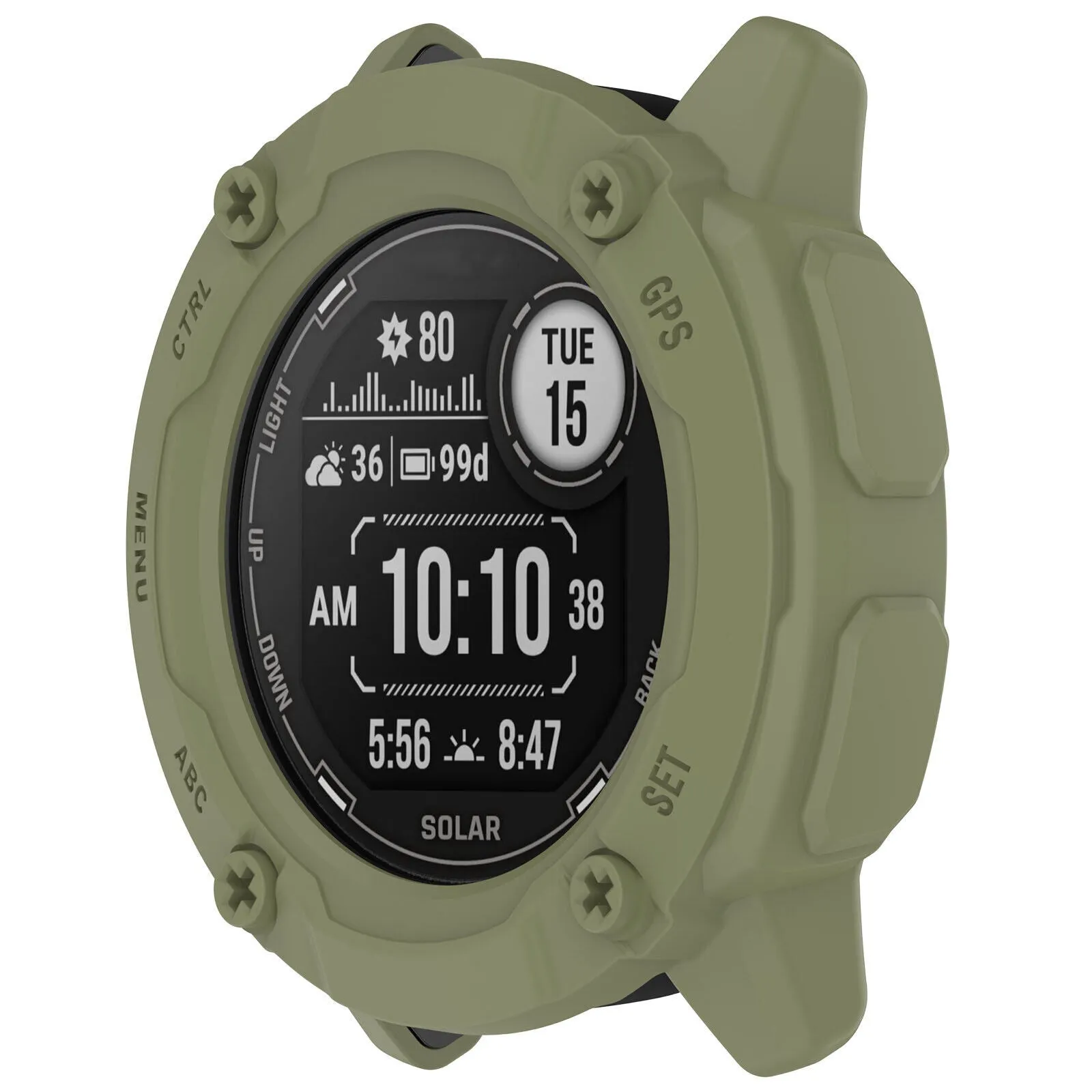 Selling Fast Garmin Instinct 2x Rugged TPU Cover (Olive)  Limited Availability!