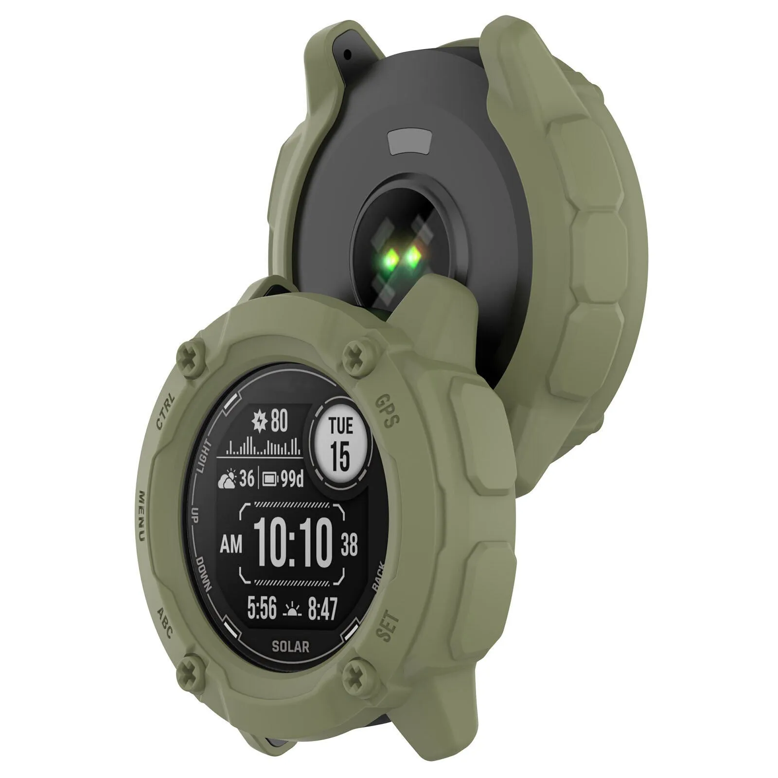 Selling Fast Garmin Instinct 2x Rugged TPU Cover (Olive)  Limited Availability!