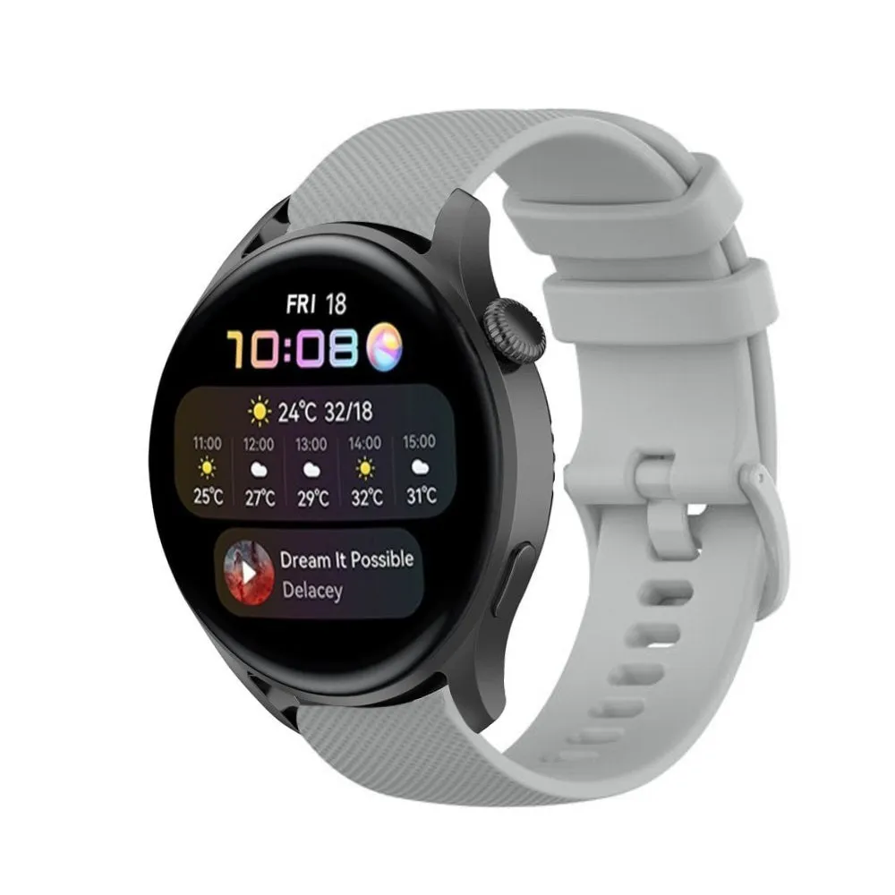Selling Fast Huawei Watch 3 (Pro) Premium Silicone Strap (Grey)  Today Only!