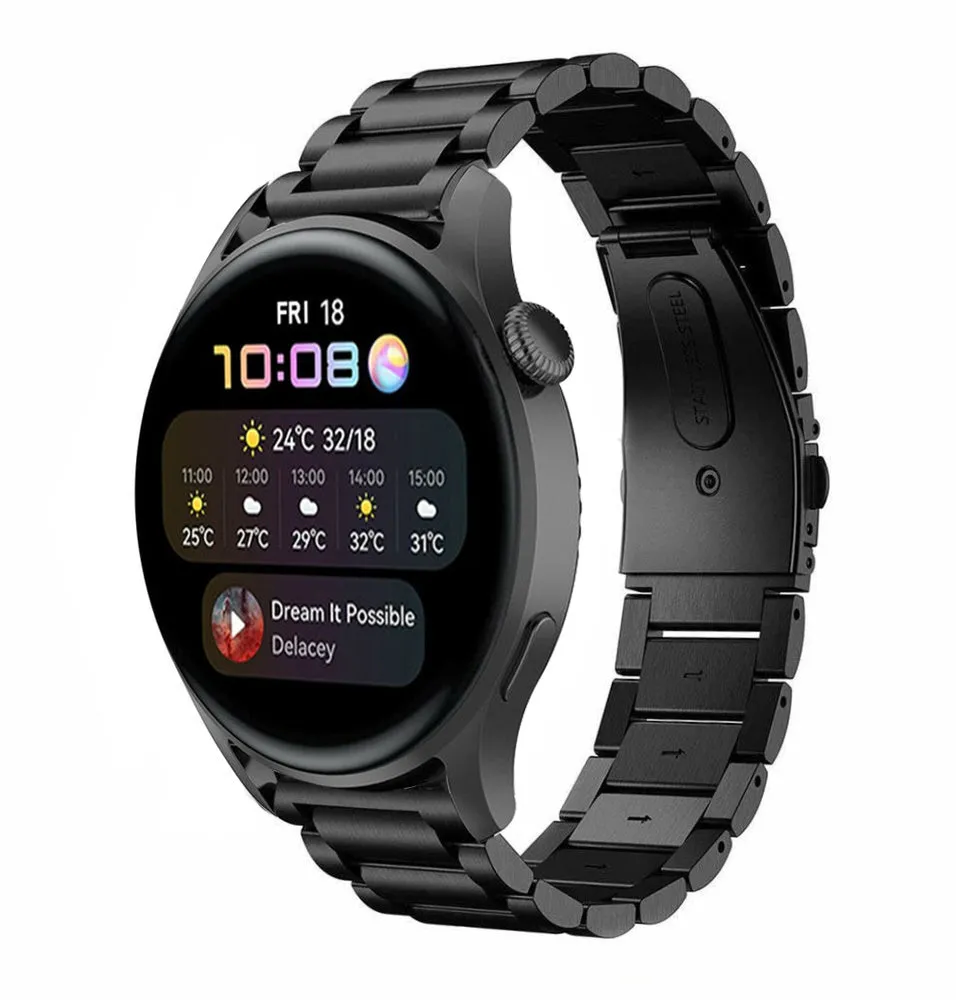 Selling Fast Huawei Watch 3 (Pro) Steel Strap (Black)  Last Chance!