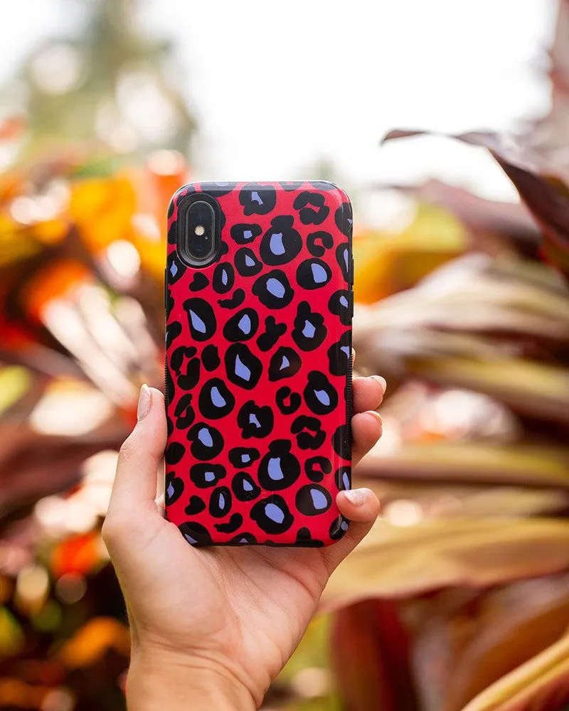Selling Fast Into the Wild | Red & Blue Leopard Print Case  Last Chance!