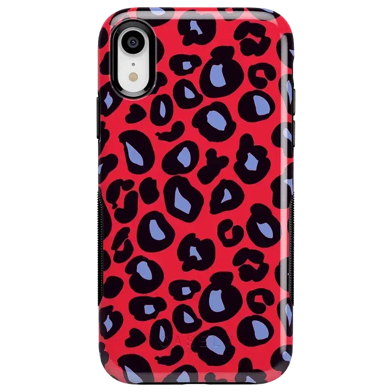 Selling Fast Into the Wild | Red & Blue Leopard Print Case  Last Chance!