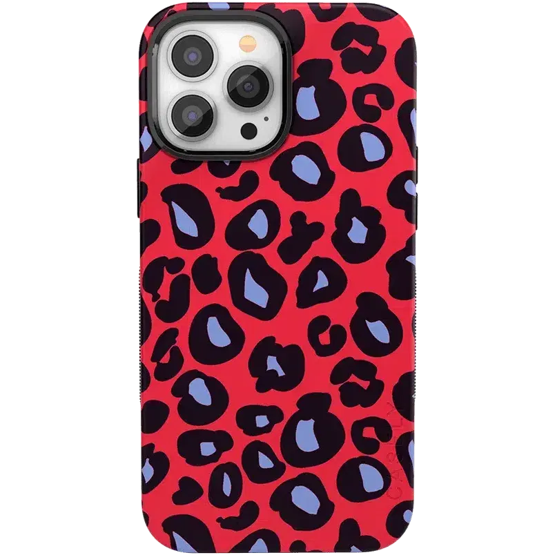 Selling Fast Into the Wild | Red & Blue Leopard Print Case  Last Chance!
