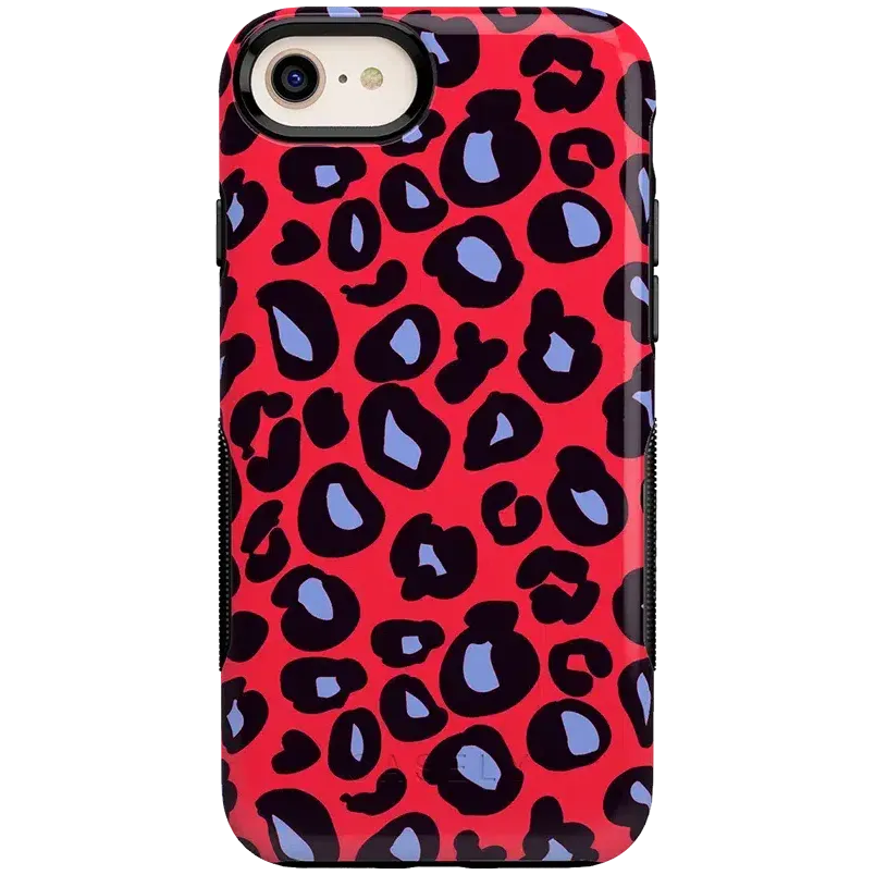 Selling Fast Into the Wild | Red & Blue Leopard Print Case  Last Chance!