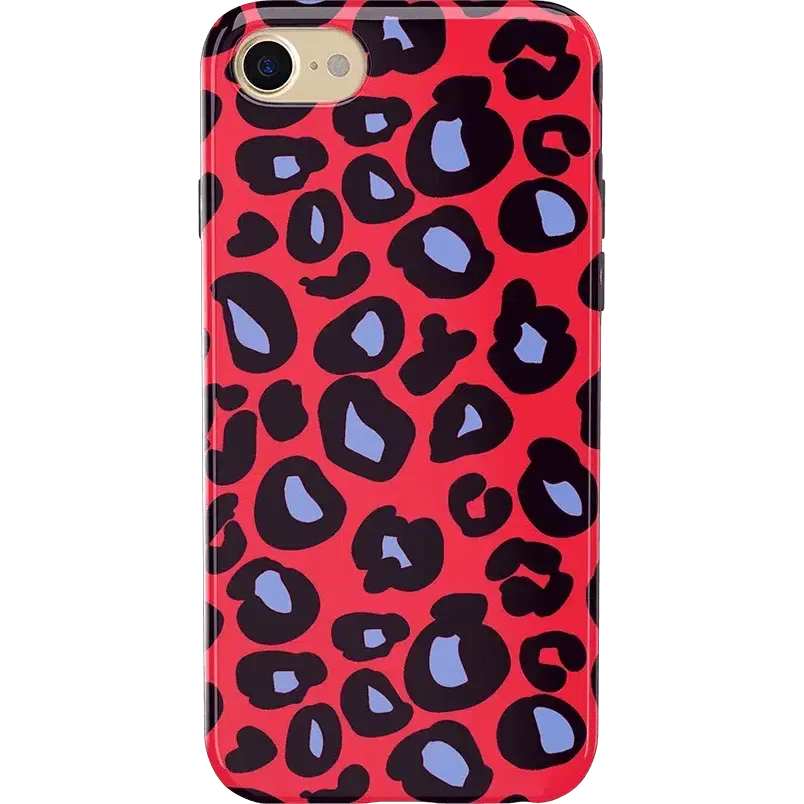 Selling Fast Into the Wild | Red & Blue Leopard Print Case  Last Chance!