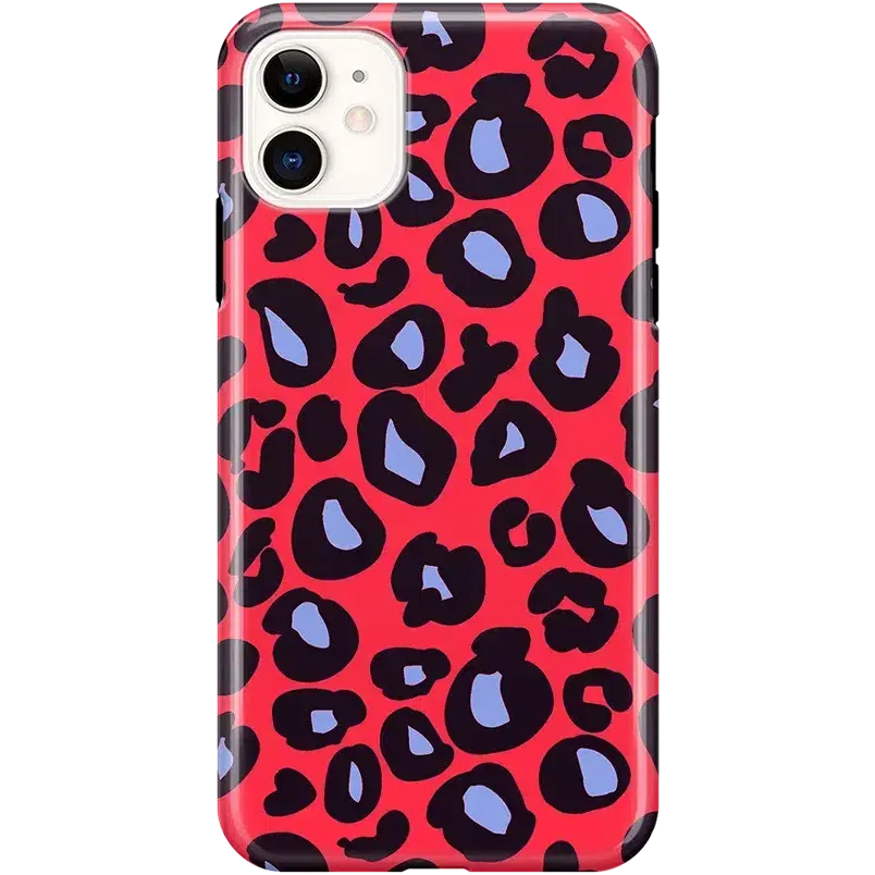 Selling Fast Into the Wild | Red & Blue Leopard Print Case  Last Chance!