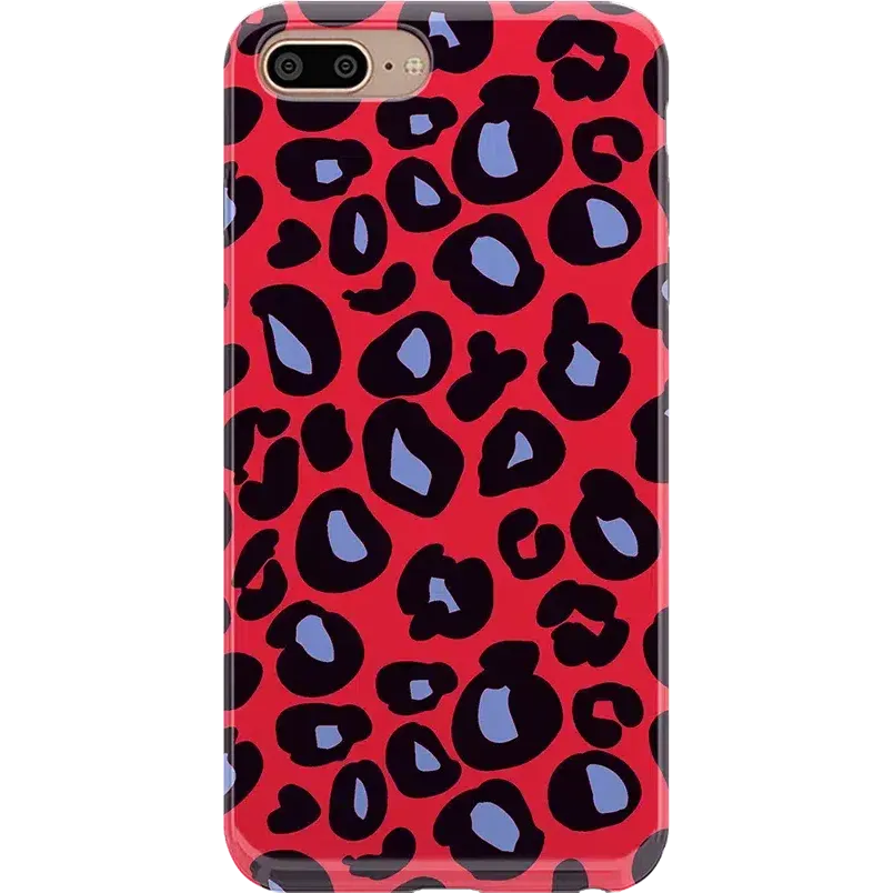 Selling Fast Into the Wild | Red & Blue Leopard Print Case  Last Chance!