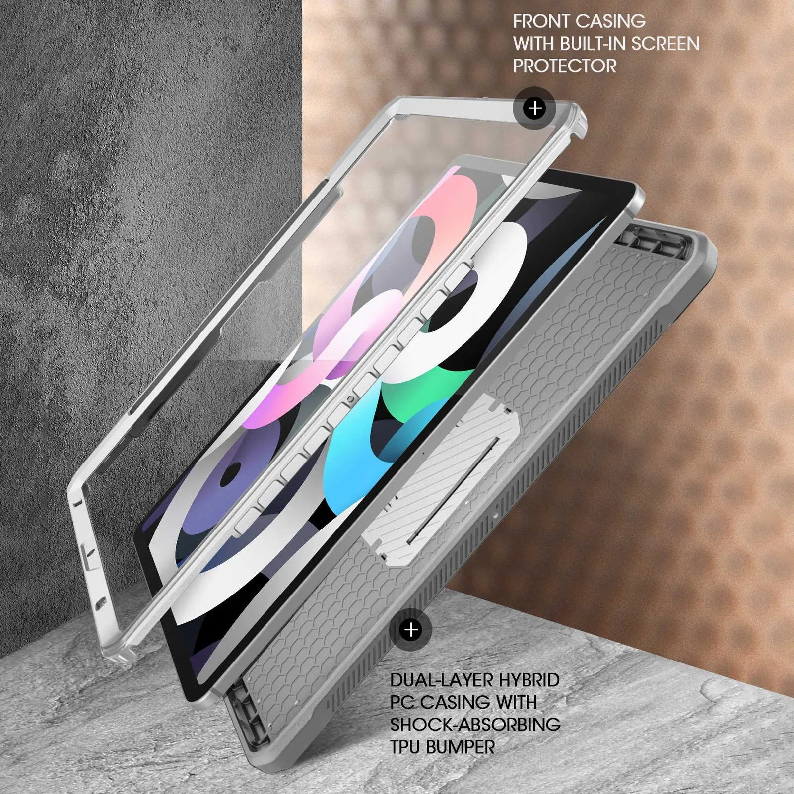 Selling Fast iPad Air 4 / 5 Unicorn Beetle PRO Rugged Kickstand Case-White  Limited Release!