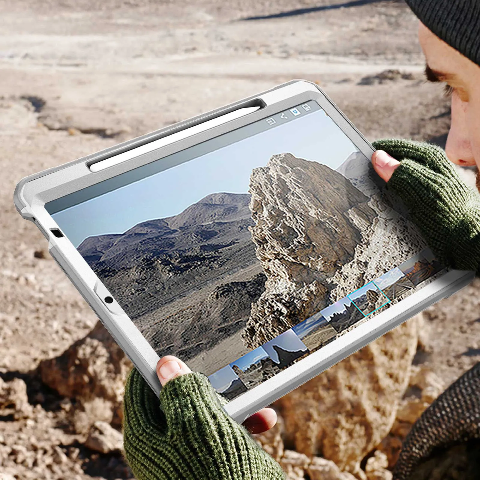Selling Fast iPad Air 4 / 5 Unicorn Beetle PRO Rugged Kickstand Case-White  Limited Release!