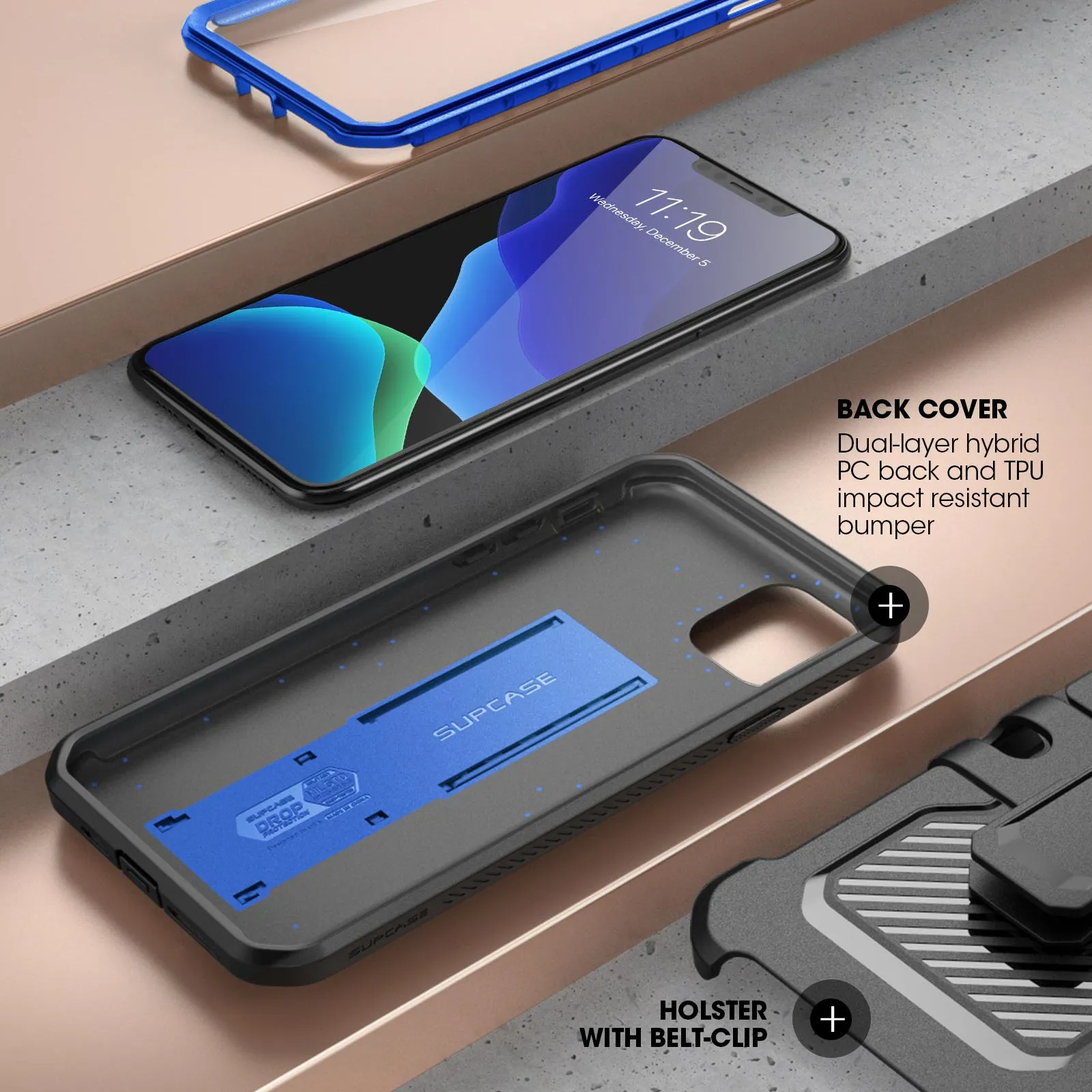 Selling Fast iPhone 11 6.1 inch Unicorn Beetle Pro Rugged Case-Dark Blue  Limited Release!