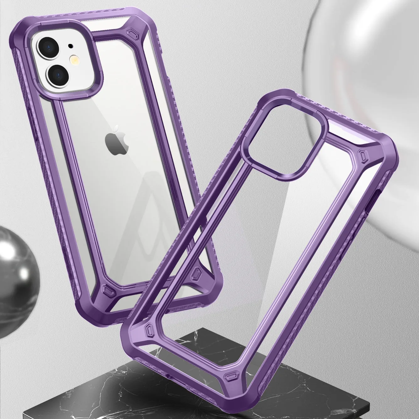 Selling Fast iPhone 12 mini 5.4 inch Unicorn Beetle Exo with Screen Protector Clear Case-Purple  Dont Miss Out!