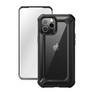 Selling Fast iPhone 12 Pro Max 6.7 inch Unicorn Beetle Exo with Screen Protector Clear Case-Black  Last Few Pieces!