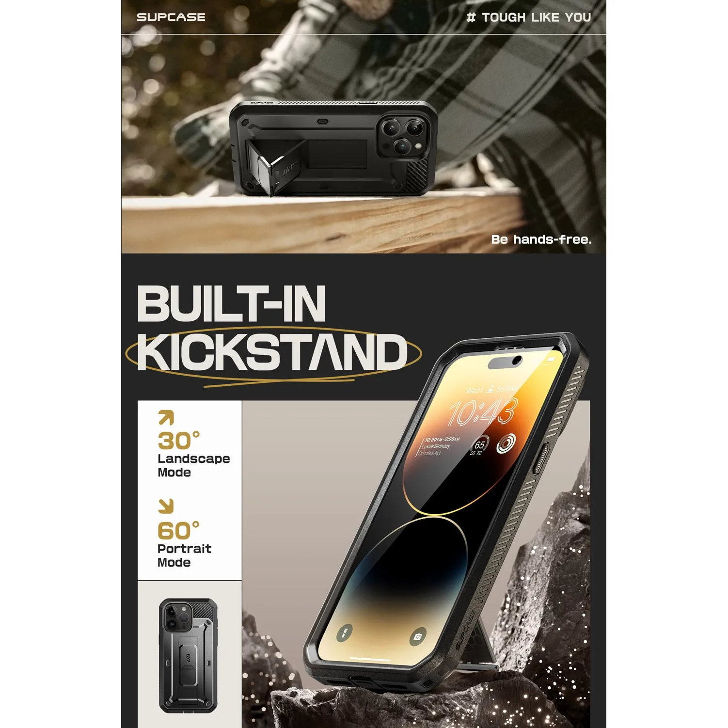 Selling Fast iPhone 15 Pro 6.1 inch Unicorn Beetle Pro Rugged Case-Black  Last Few Pieces!