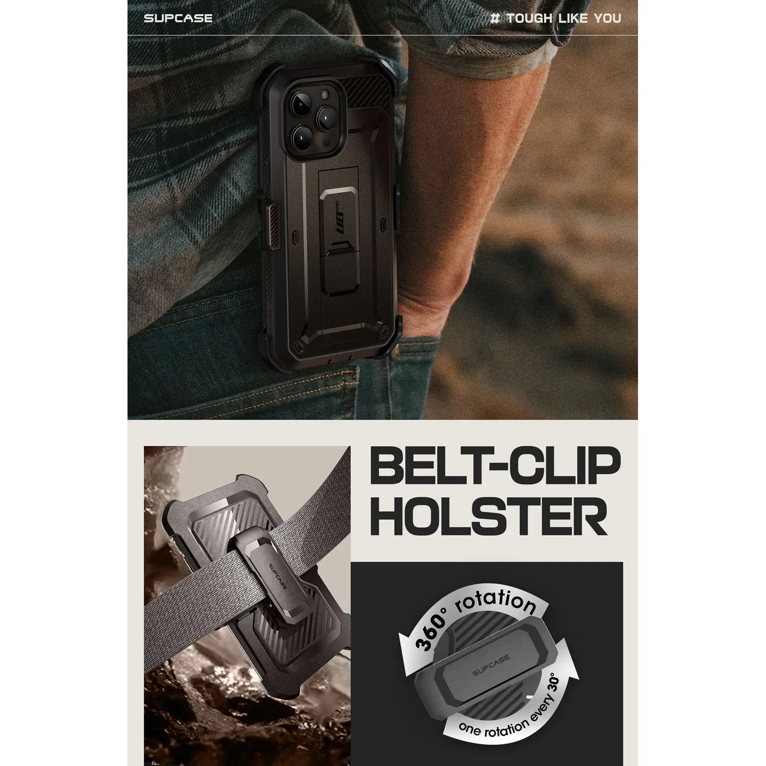 Selling Fast iPhone 15 Pro 6.1 inch Unicorn Beetle Pro Rugged Case-Black  Last Few Pieces!