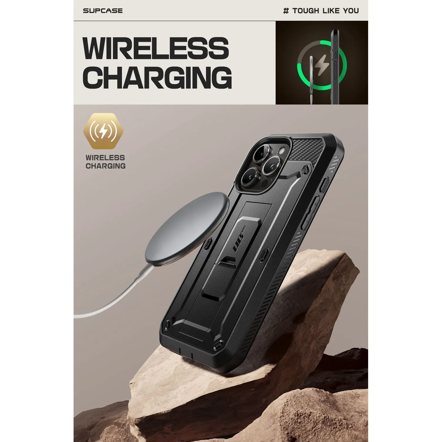 Selling Fast iPhone 15 Pro 6.1 inch Unicorn Beetle Pro Rugged Case-Black  Last Few Pieces!