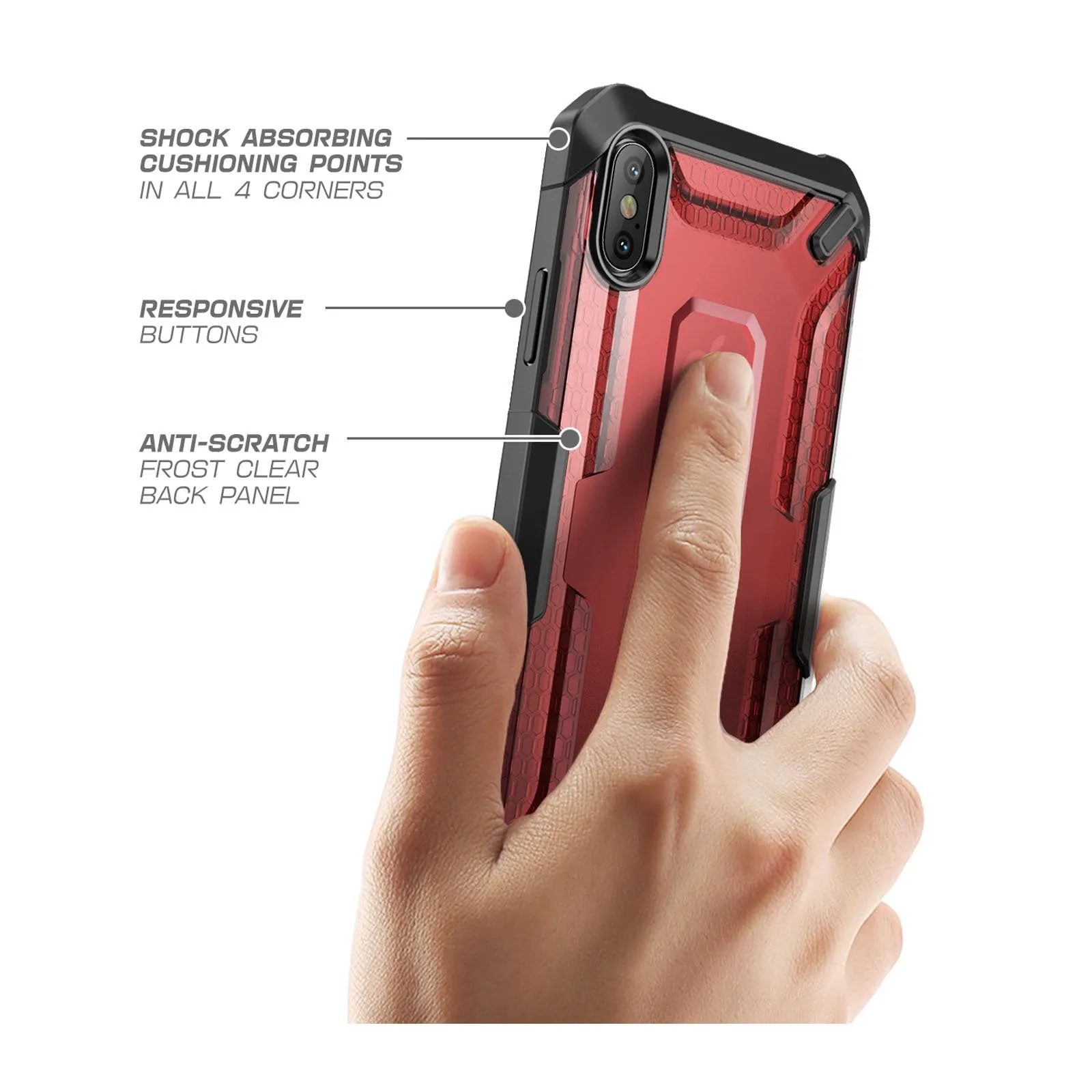 Selling Fast iPhone XS Max Unicorn Beetle Bumper Case-Red  Stylish & Comfortable