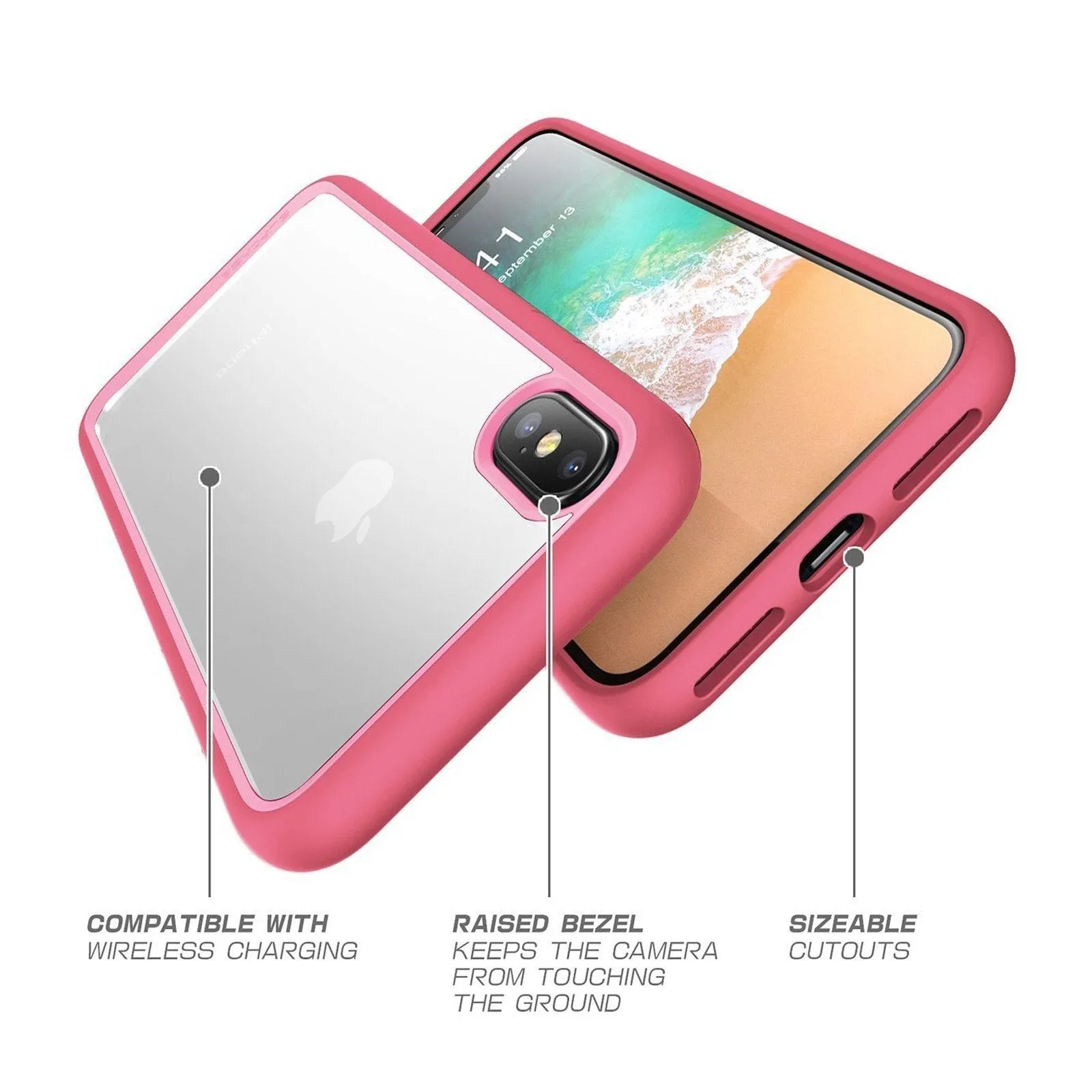 Selling Fast iPhone XS Max Unicorn Beetle Style Slim Clear Case-Pink  Today Only!