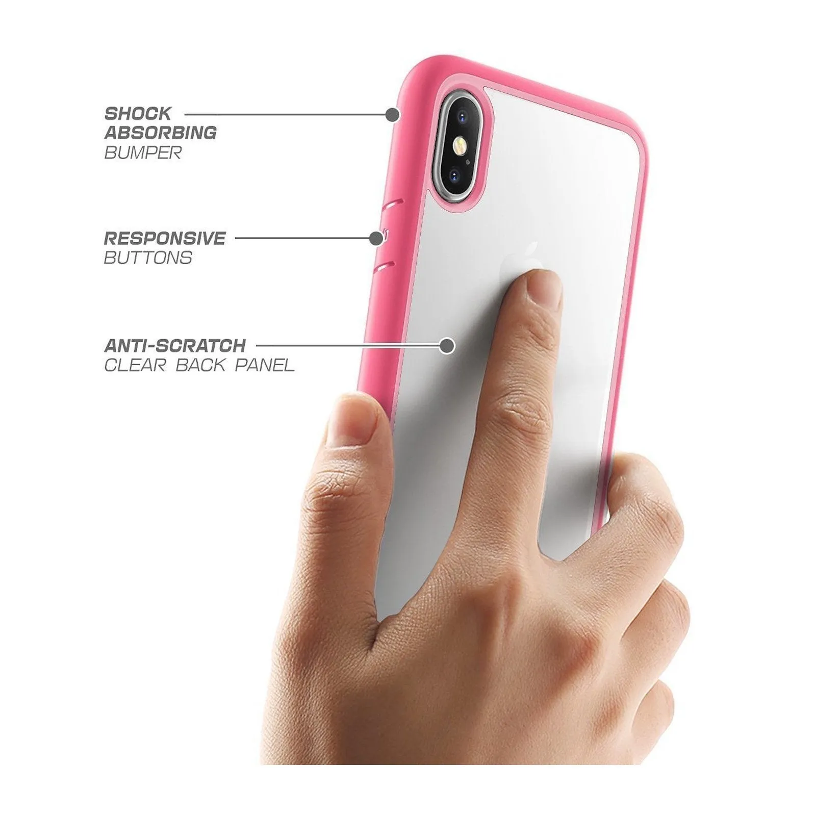 Selling Fast iPhone XS Max Unicorn Beetle Style Slim Clear Case-Pink  Today Only!