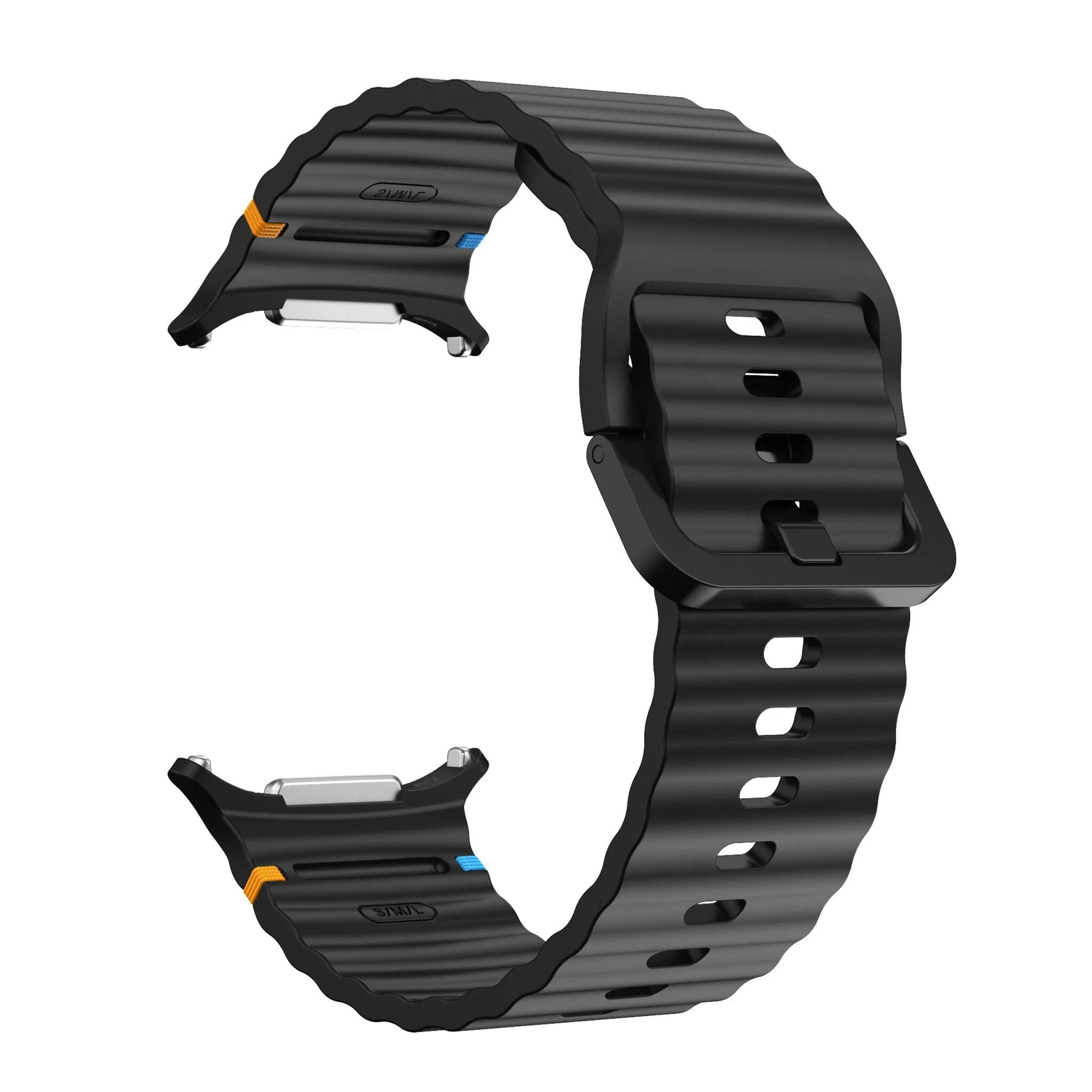 Selling Fast Samsung Galaxy Watch Ultra Wave Silicone Strap (Black)  Limited Stock!