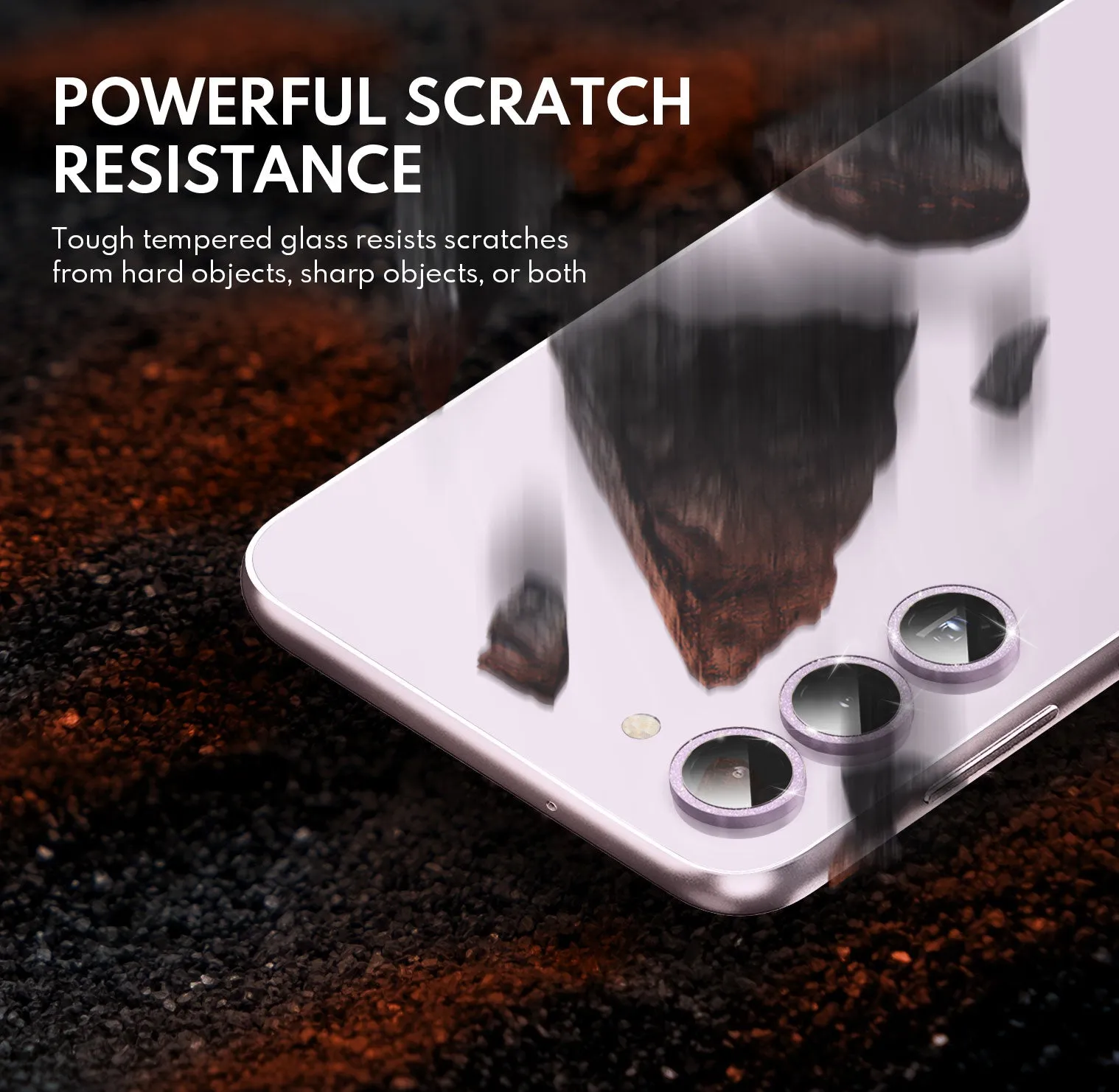 Selling Fast Tempered Glass Camera Lens Protector for Galaxy S23/S23 Plus-Glimmer Purple  Dont Miss Out!