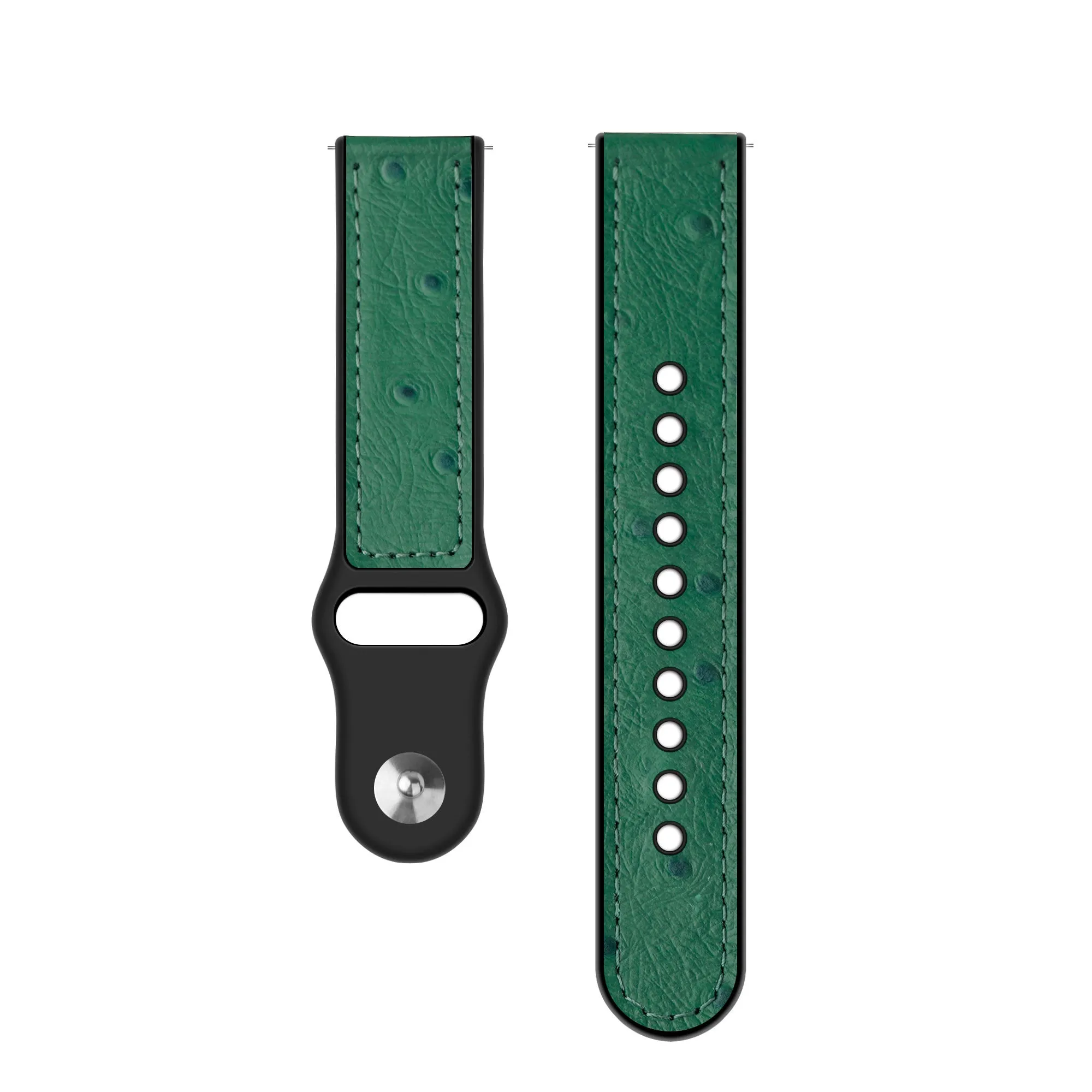 Selling Fast Xiaomi Amazfit GTS 2 Hybrid Leather Strap (Green)  Ends Soon!