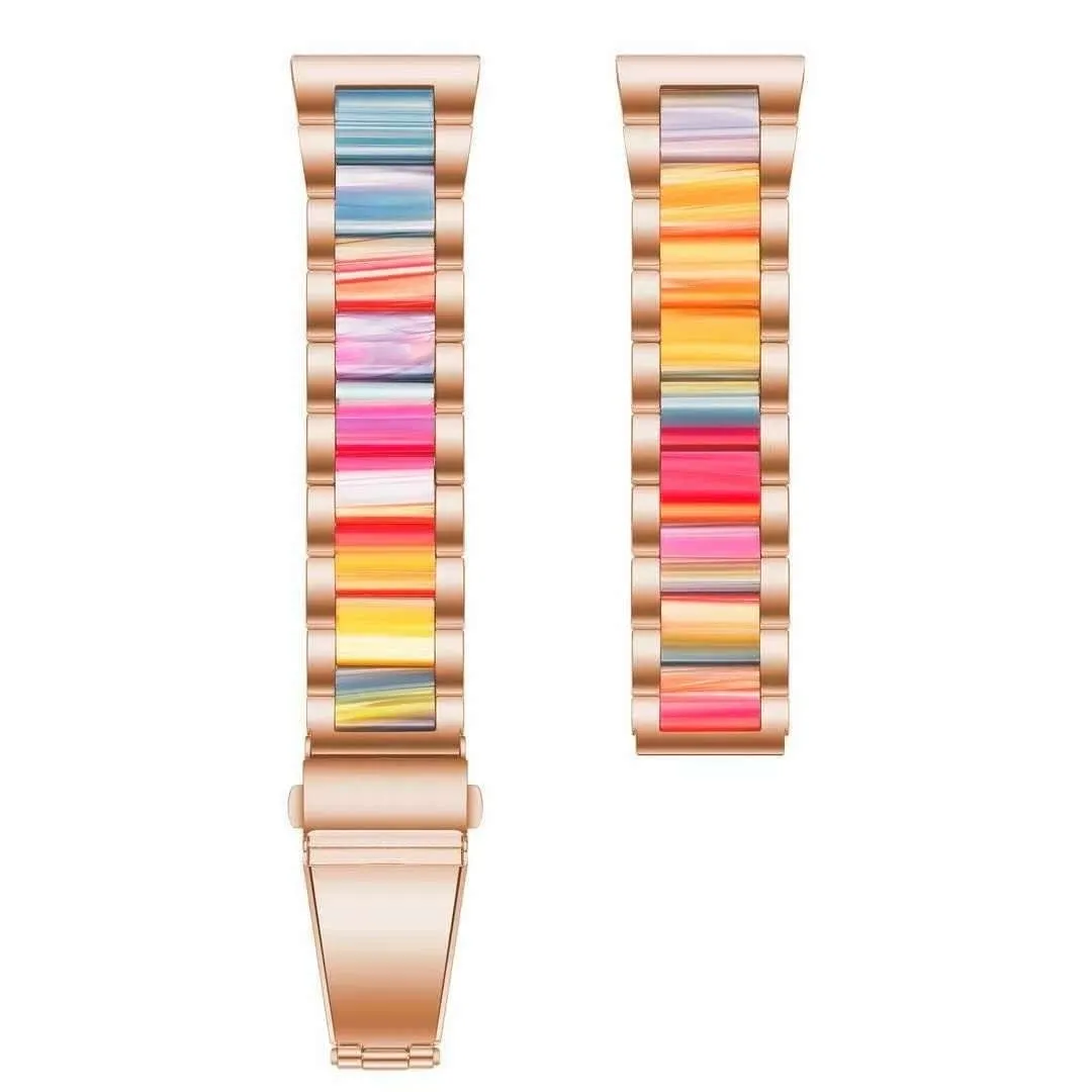 Selling Fast Xiaomi Amazfit GTS 2 Resin Steel Strap (Rose Gold/Multicoloured)  Limited Stock!