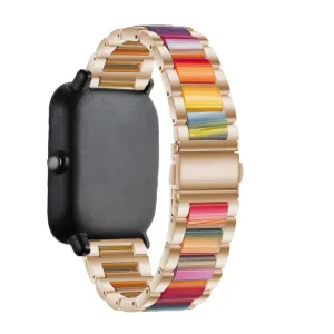 Selling Fast Xiaomi Amazfit GTS 2 Resin Steel Strap (Rose Gold/Multicoloured)  Limited Stock!