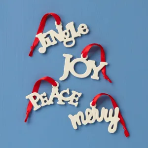 Sentiment Charm Ornaments - Set Of 4 Lenox