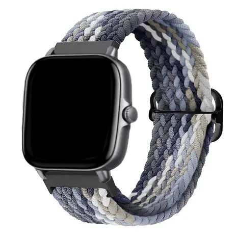Top Rated Amazfit GTS 2 Braided Nylon Strap (Black/White)  Going Fast!