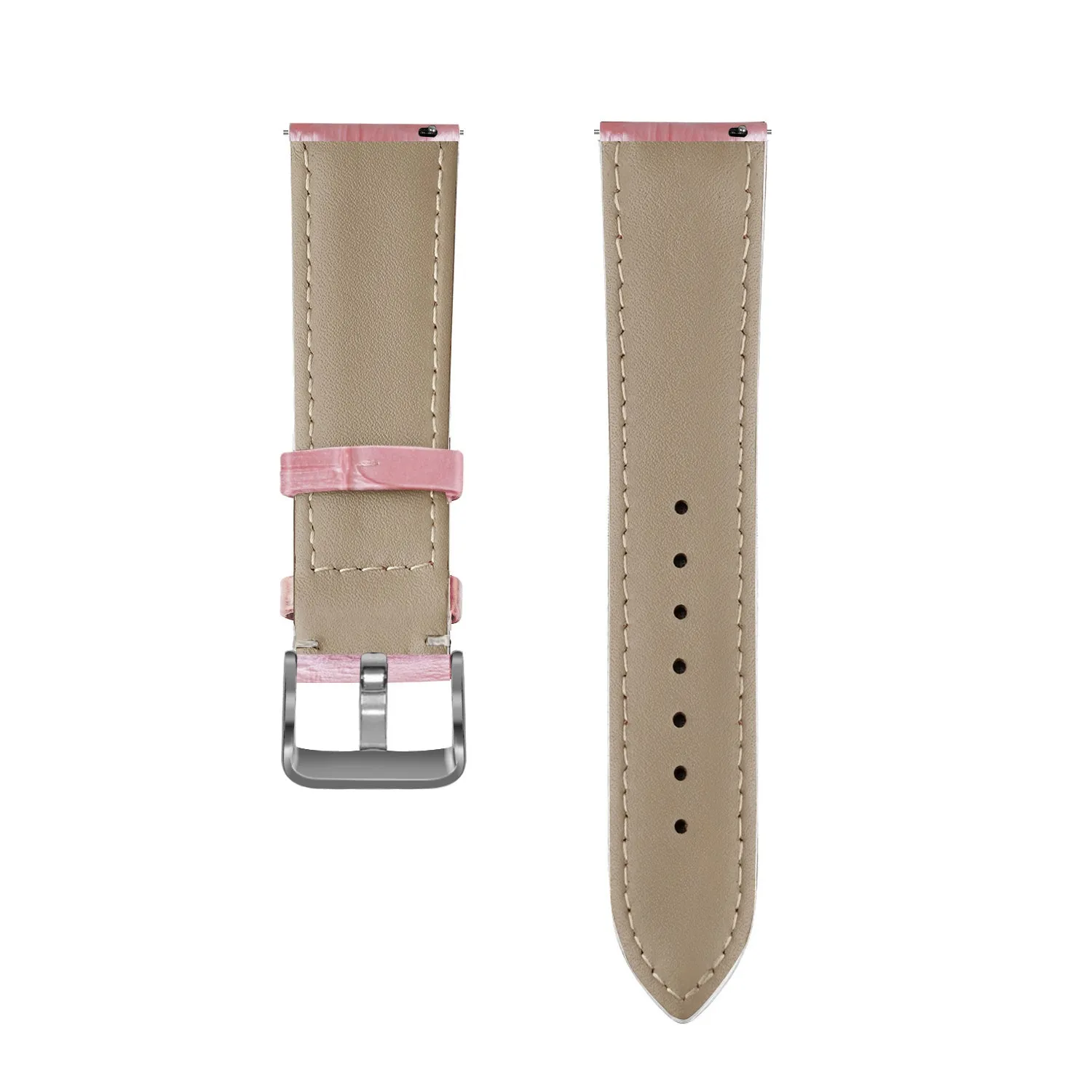 Top Rated Amazfit GTS 2 Leather Strap Crocodile Grain (Pink)  Limited Availability!