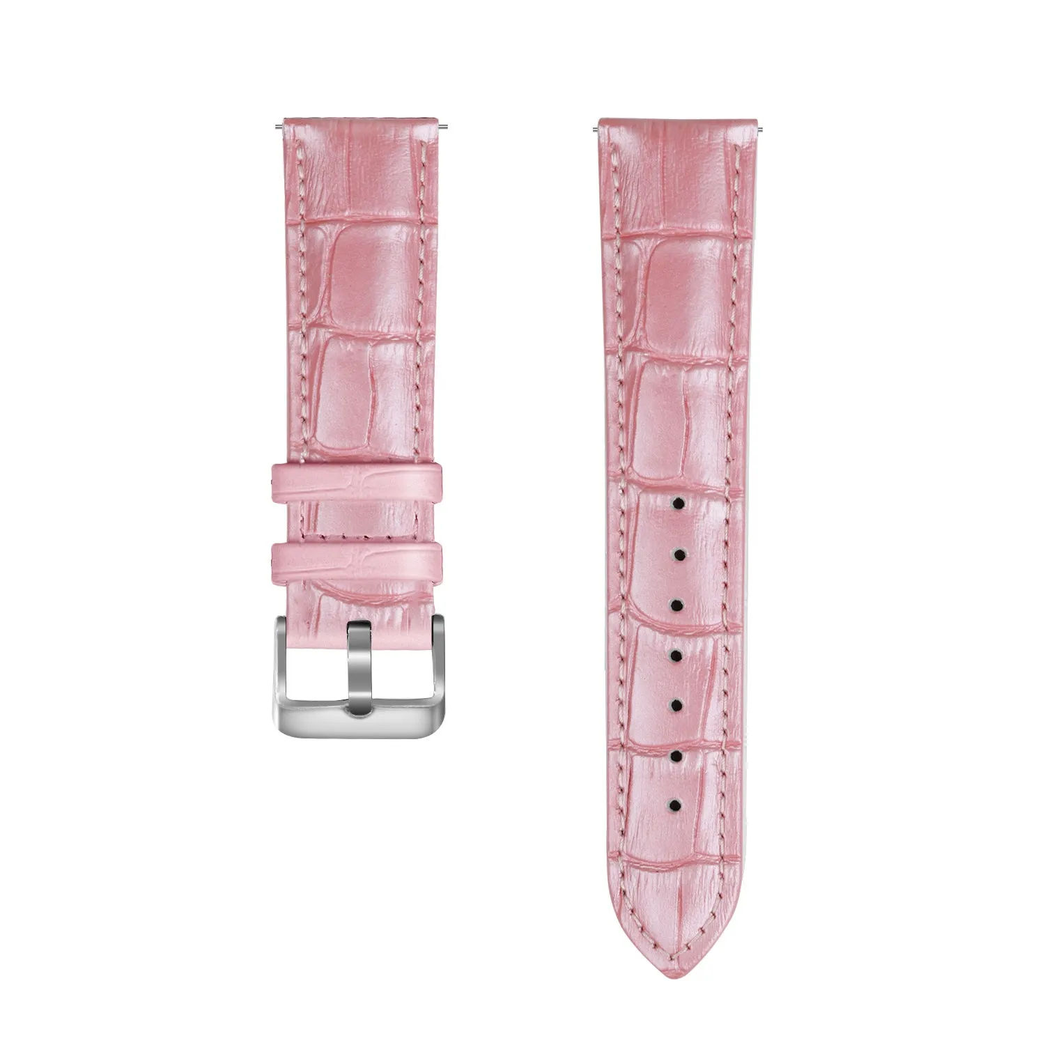 Top Rated Amazfit GTS 2 Leather Strap Crocodile Grain (Pink)  Limited Availability!